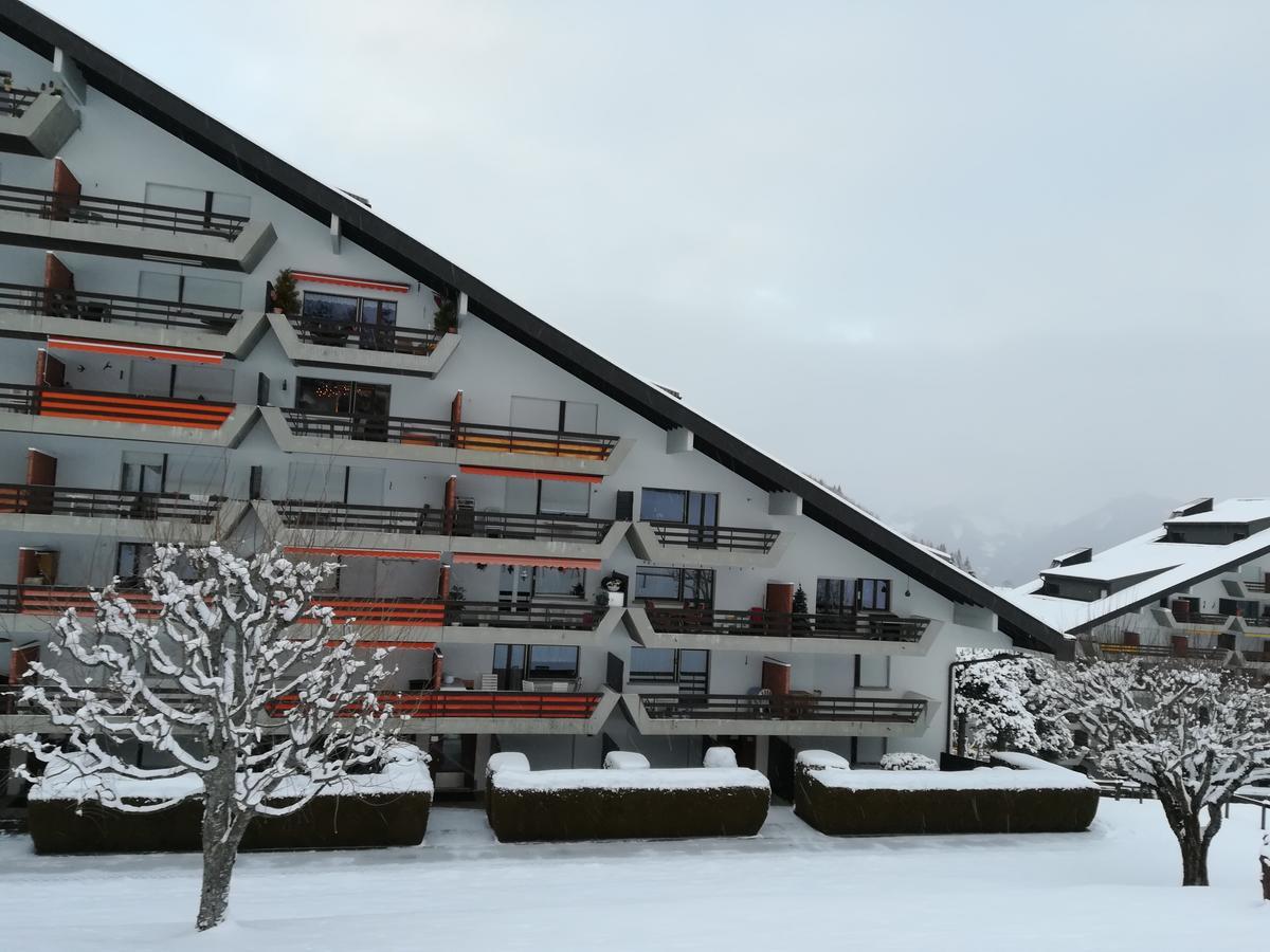Romantic Chalet-Style Flat With Mountain View Torgon Bagian luar foto